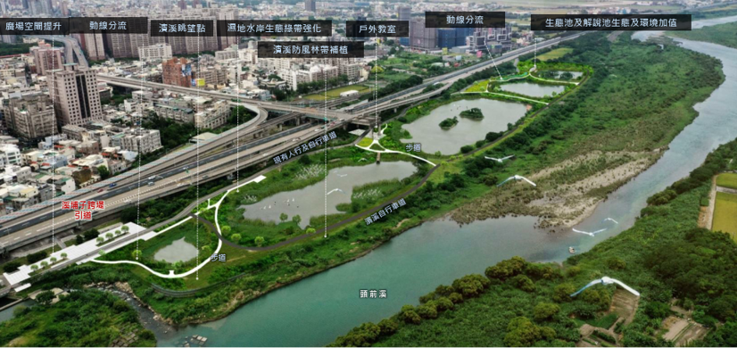 A3-1d 新竹左岸濱水廊道景觀營造計畫- 溪埔子濕地與柯子湖濕地優化工程